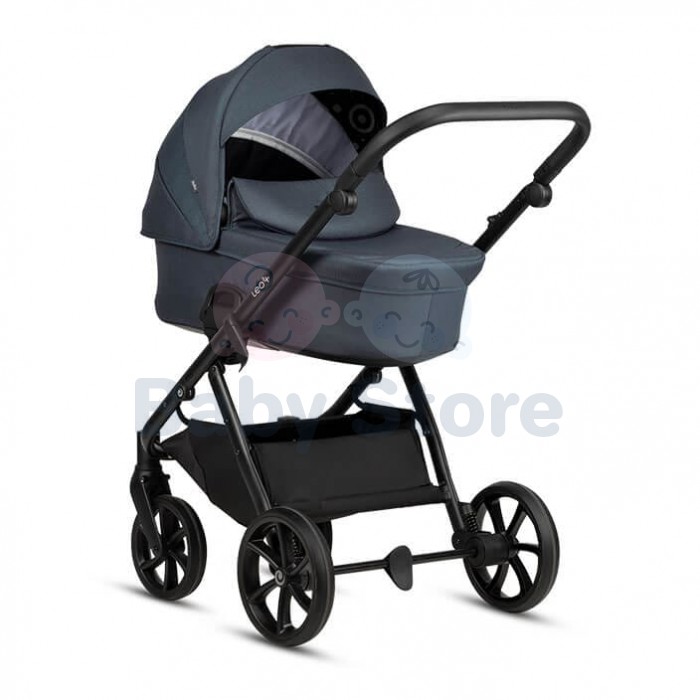 TUTIS Leo 3+ 2in1 India Ink vežimėlis – ALL-ROAD™ ratai, THERMOCOT™ mikroklimatas, prisitaikanti amortizacija