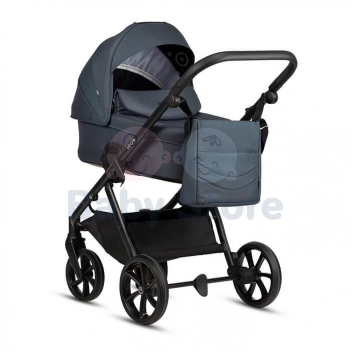 TUTIS Leo 3+ 2in1 India Ink vežimėlis – ALL-ROAD™ ratai, THERMOCOT™ mikroklimatas, prisitaikanti amortizacija