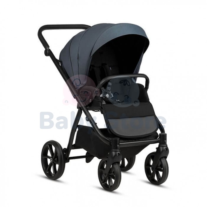 TUTIS Leo 3+ 2in1 India Ink vežimėlis – ALL-ROAD™ ratai, THERMOCOT™ mikroklimatas, prisitaikanti amortizacija