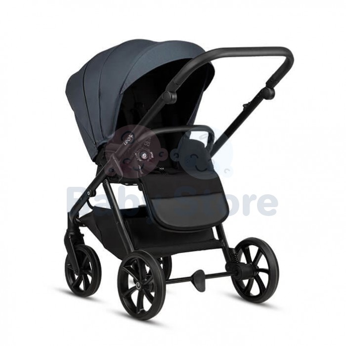 TUTIS Leo 3+ 2in1 India Ink vežimėlis – ALL-ROAD™ ratai, THERMOCOT™ mikroklimatas, prisitaikanti amortizacija