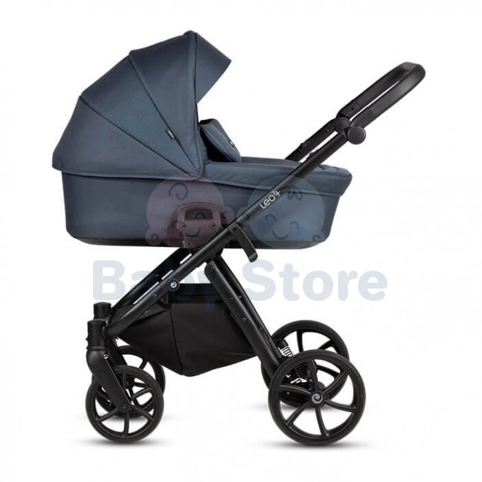 TUTIS Leo 3+ 2in1 India Ink vežimėlis – ALL-ROAD™ ratai, THERMOCOT™ mikroklimatas, prisitaikanti amortizacija