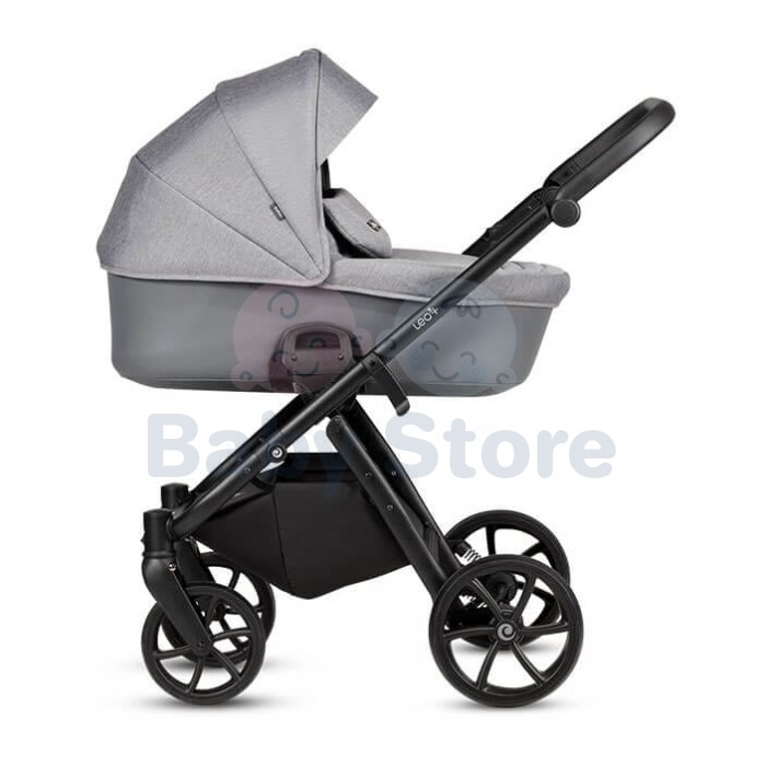 TUTIS Leo 3+ 2in1 Stone Grey vežimėlis – ALL-ROAD™ ratai, THERMOCOT™ mikroklimatas, prisitaikanti amortizacija