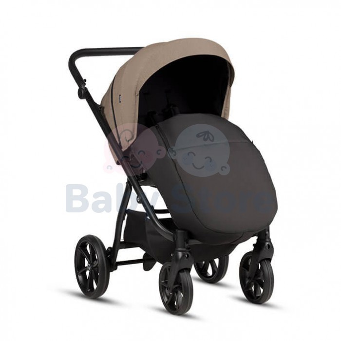 TUTIS Leo 3+ 2in1 Cinnamon vežimėlis – THERMOCOT™ mikroklimatas, ALL-ROAD™ ratai, dviguba amortizacija