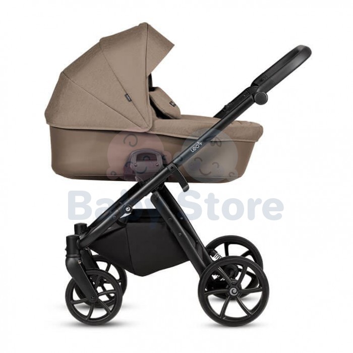 TUTIS Leo 3+ 2in1 Cinnamon vežimėlis – THERMOCOT™ mikroklimatas, ALL-ROAD™ ratai, dviguba amortizacija