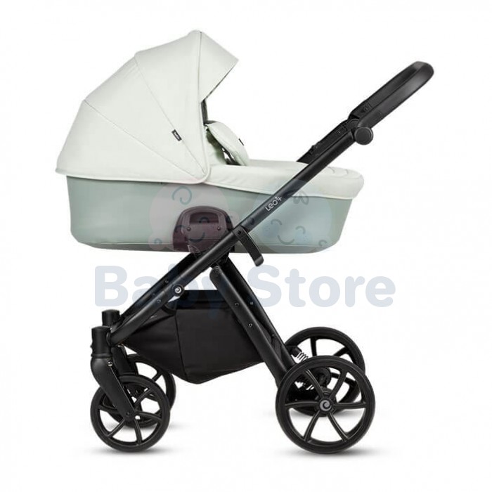 TUTIS Leo 3+ 2in1 Mint vežimėlis – ALL-ROAD™ ratai, THERMOCOT™ mikroklimatas, EDUSKY™ stogelis