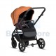 TUTIS Leo 3+ 2in1 Orange vežimėlis – THERMOCOT™ mikroklimatas, ALL-ROAD™ ratai, prisitaikanti amortizacija