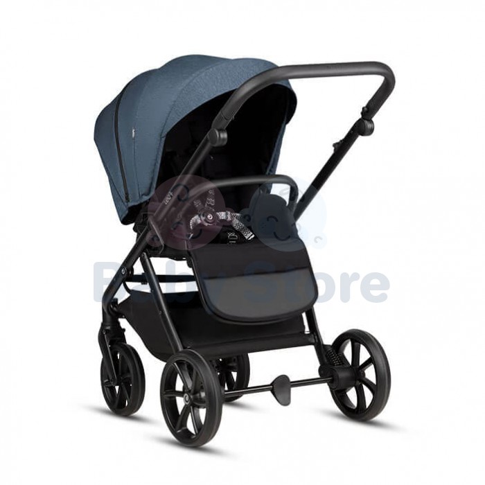 TUTIS Leo 3+ 2in1 Deep Blue vežimėlis – ALL-ROAD™ ratai, THERMOCOT™ mikroklimatas, prisitaikanti amortizacija