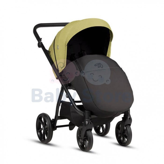 TUTIS Leo 3+ 2in1 Green vežimėlis – THERMOCOT™ mikroklimatas, ALL-ROAD™ ratai, dviguba amortizacija