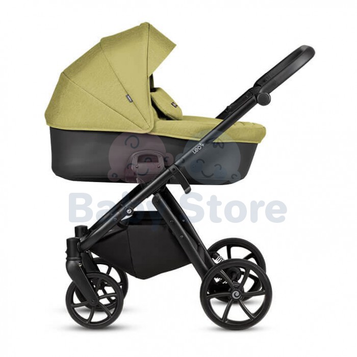 TUTIS Leo 3+ 2in1 Green vežimėlis – THERMOCOT™ mikroklimatas, ALL-ROAD™ ratai, dviguba amortizacija