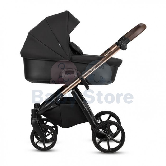 TUTIS LEO3+ 3in1 Black universalus kūdikio vežimėlis