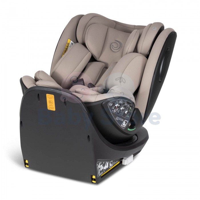 Juoda Tutis Beno 360 automobilinė kėdutė vaikui 40-150 cm i-Size su 360 laipsnių pasukimo funkcija